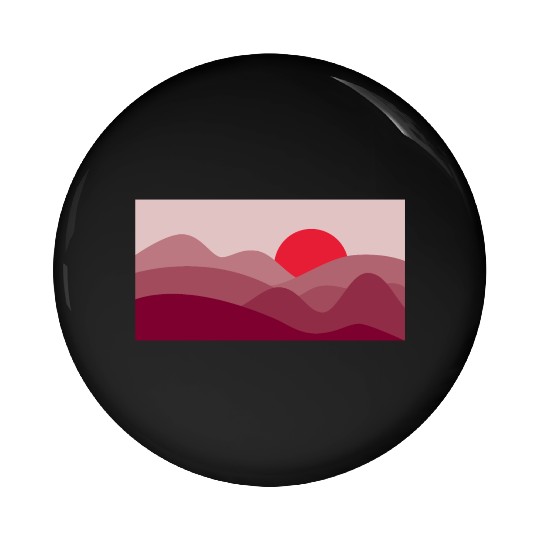 Minimalist Sun Rosewood Pink Pin Buttons