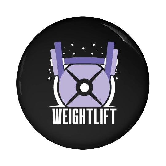 Weightlift Weightlifting Gym Workout Lifting Pin Buttons