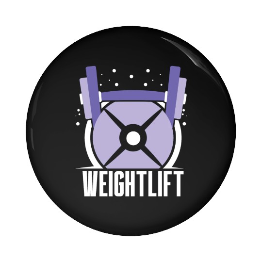 Weightlift Weightlifting Gym Workout Lifting Pin Buttons