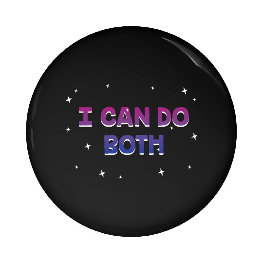 I Can Do Both Bisexual LGBTQ Bi Pride Pansexual Pin Buttons