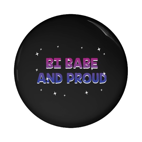 Bi Babe and Proud Bisexual Girlfriend Bi Pride Pin Buttons