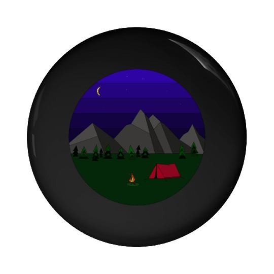 Camping Pin Buttons