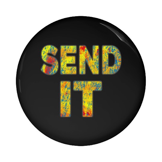 Mountain Bike - Send It - Fat Bike MTB Pin Buttons