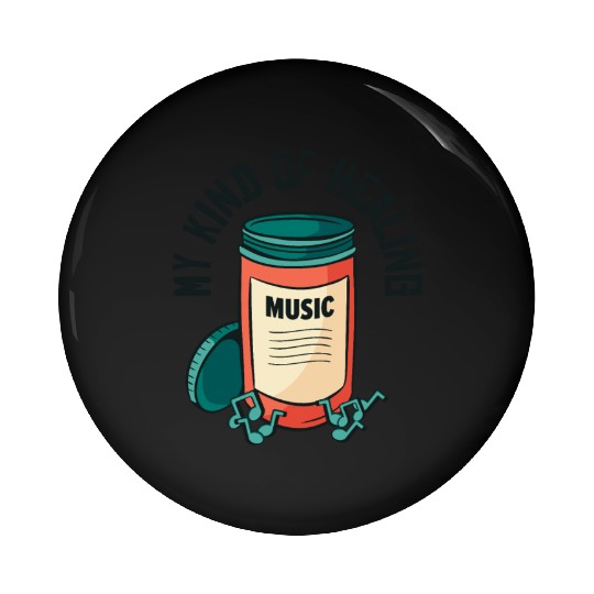 Music Pills Musician Notes Lover Healing Pin Buttons