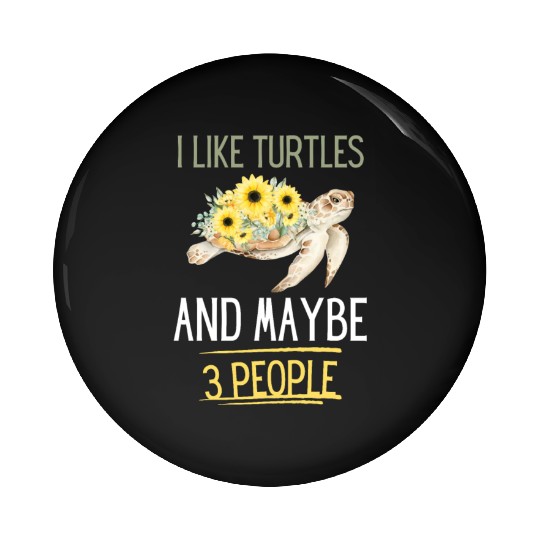 Sea Turtle Lover Ocean Animal Funny Gift Turtle Pin Buttons