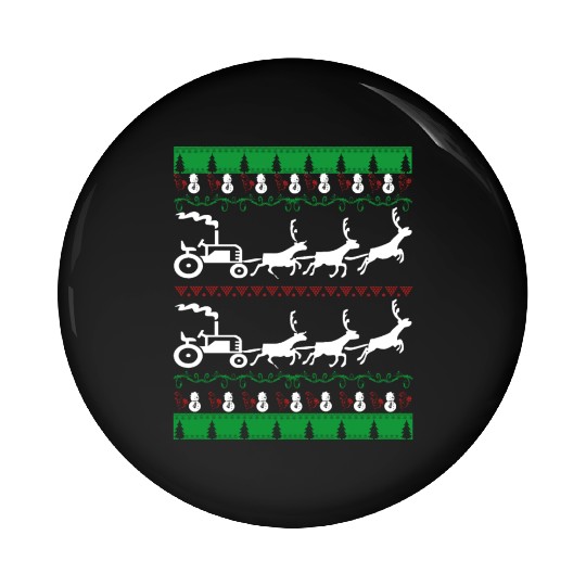FARMER CHRISTMAS Pin Buttons