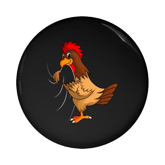 chickens farmer chicken kids boys Pin Buttons