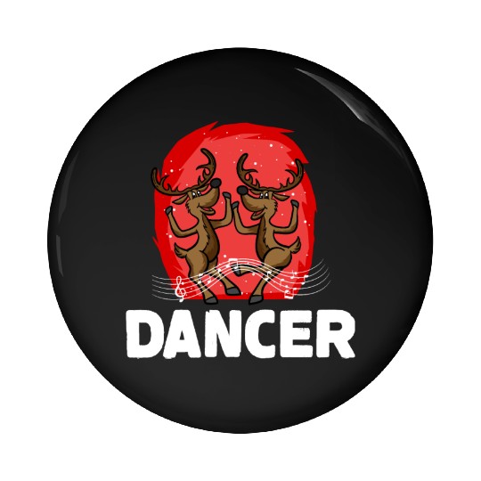 Christmas Santa's Reindeer Lazy Costume Dancer Pin Buttons