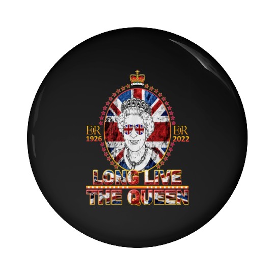 Queen Elizabeth II Rest in Peace Elizabeth Pin Buttons