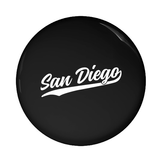 San Diego California Cool Ca Retro 1970S White Tex Pin Buttons