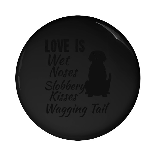 Black Labrador Retriever I Love My Dog Black Lab Pin Buttons
