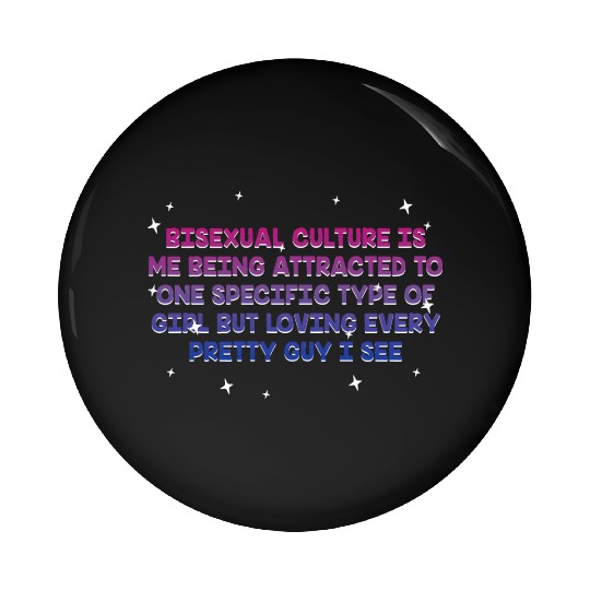 Bisexual Is Being Attracted Bi LGBTQ Bi Pride Pin Buttons