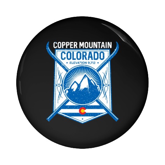 Copper Mountain Colorado Ski Mountains Pin Buttons