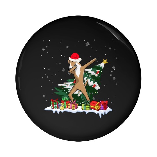 Great Dane Christmas Dabbing Santa Xmas Pajama Pin Buttons