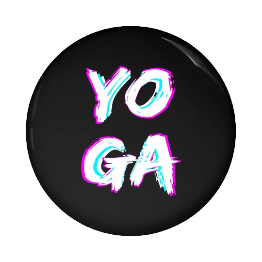 Simple Wild Yoga Black Pin Buttons