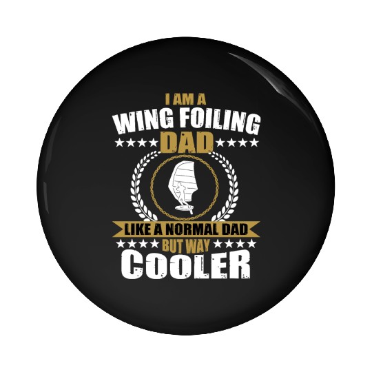 Wing Foiling Dad Surfer For Men Pin Buttons