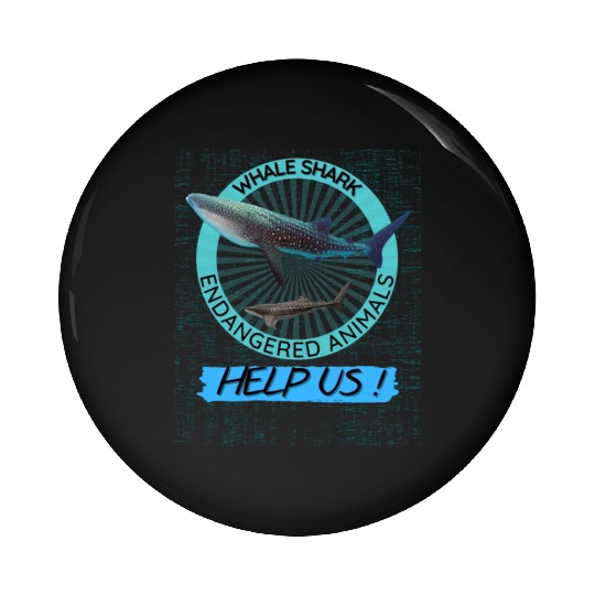 Protect Marine Animal Whale Shark Pin Buttons