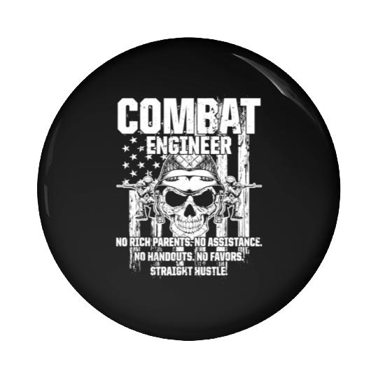 Combat Engineer Usa Military Sapper Pin Buttons