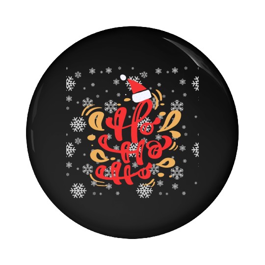 Santa claus says ho ho ho Pin Buttons