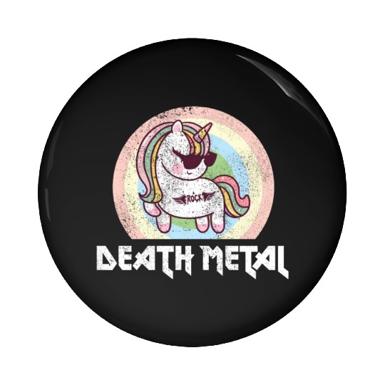 Goth Rock Satan Unicorn Festivals Death Metal Pin Buttons