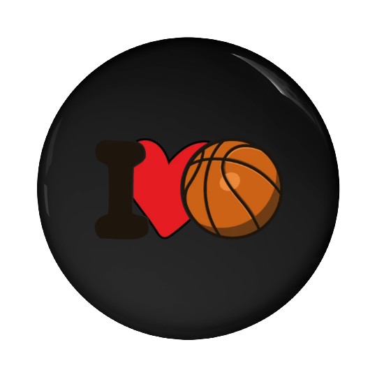 I Love Basketball For Basketball Lover Pin Buttons