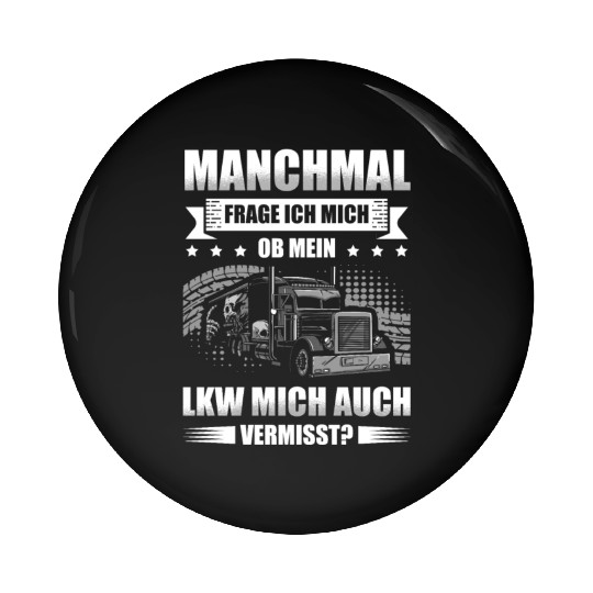 Trucker Men Truck Long Distance Driver Truck Pin Buttons