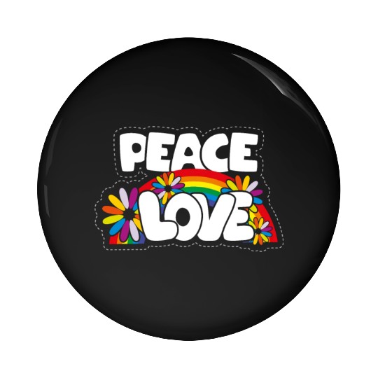 Peace love hippie Pin Buttons