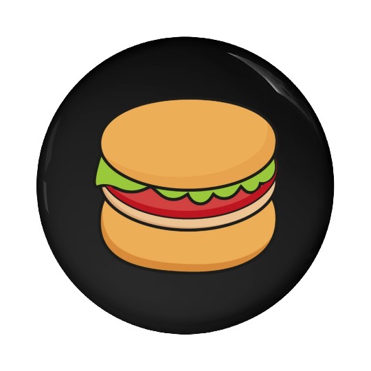 very cute delicious burgers Pin Buttons