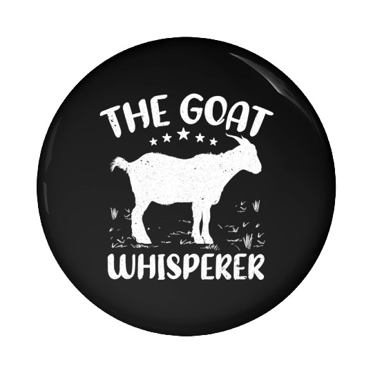 Funny Goat Farmer Retro The Goat Pin Buttons