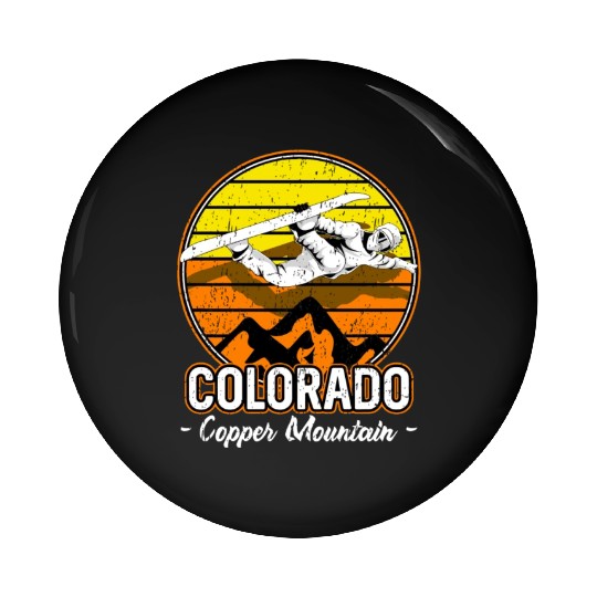 Copper Mountain Colorado Snowboarding Pin Buttons