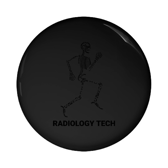 Funny Radiology Technologist Bone Anatomy Running Pin Buttons