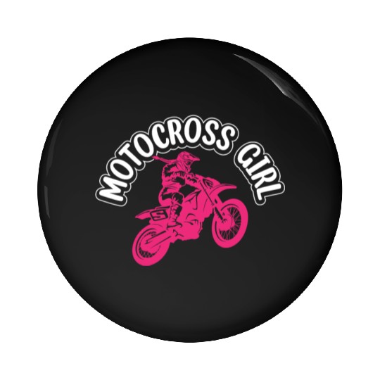 Dirtbike Girl Supercross Girl Off-road Enduro Moto Pin Buttons