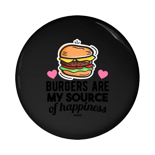 Hamburger fast food grill delicious Pin Buttons