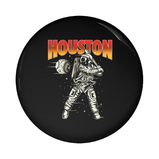 Houston Space City Astronaut Pin Buttons