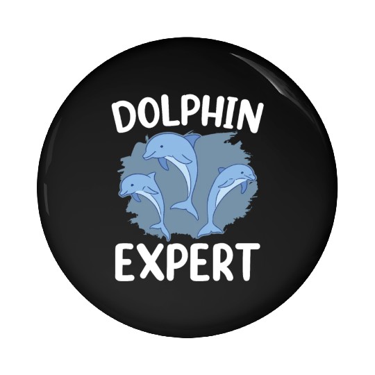 Dolphin Expert Dolphins Cute Lover Girls Pin Buttons
