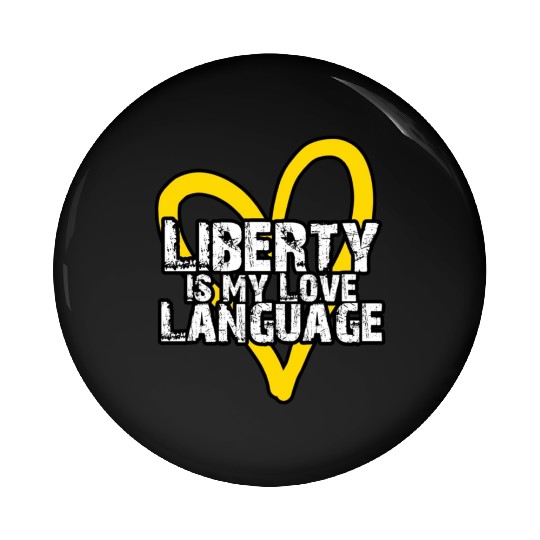 Liberty Love Pin Buttons