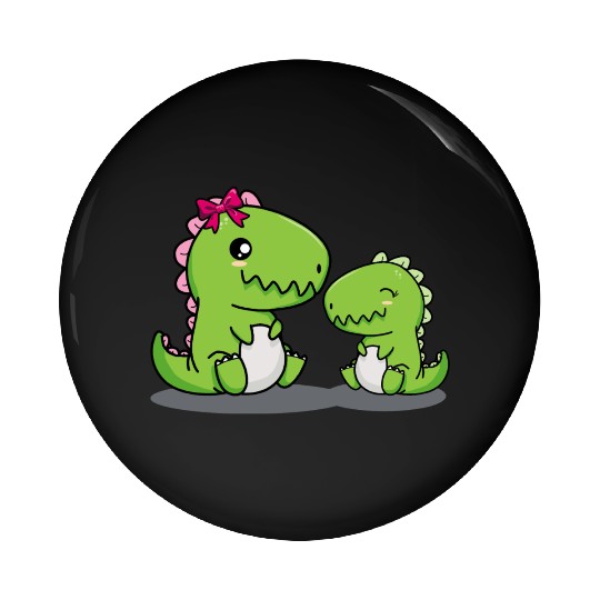 Big sister dino t-rex dinosaur sibling baby girls Pin Buttons