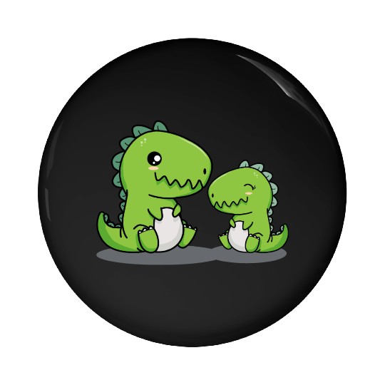 Big Brother Dino Siblings Baby Dinosaur Little Boy Pin Buttons