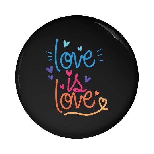 LGBTQ Love is Love is Love Pin Buttons