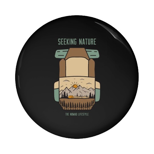 Seeking Nature - The Nomad Lifestyle Pin Buttons