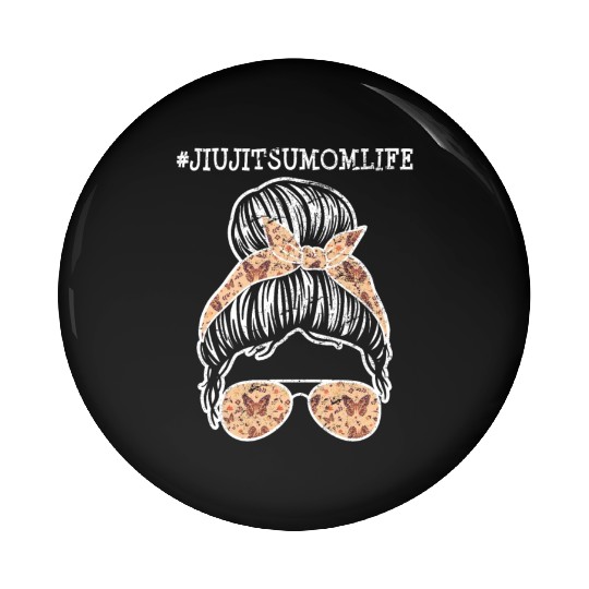 Jiu-Jitsu Mom Funny Mother Brazilian Jiu Jitsu BJJ Pin Buttons