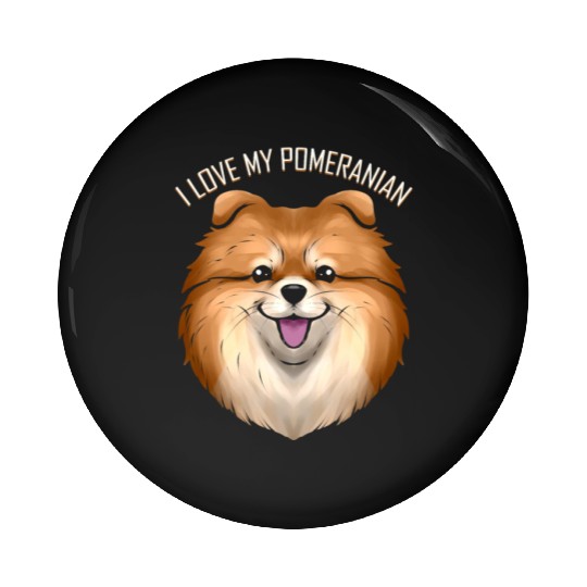 Dog Lover - I Love My Pomeranian Pin Buttons
