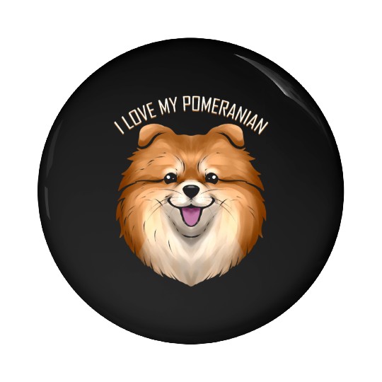 Dog Lover - I Love My Pomeranian Pin Buttons