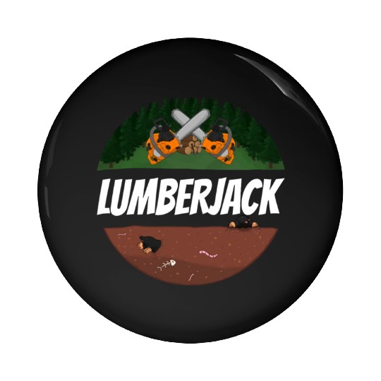 Lumberjack Chainsaw Pin Buttons