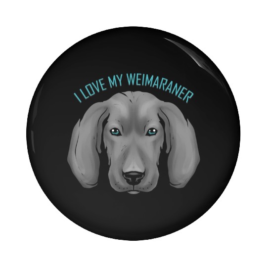 Dog Lover - I Love My Weimaraner Pin Buttons