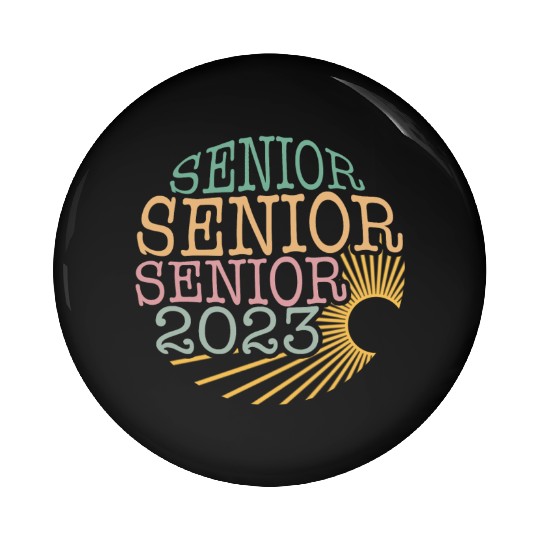 Graduation Pin Buttons, Senior Class Of 2023 Floral