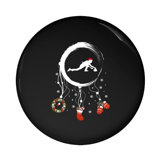 Winter dreamcatcher Christmas Curling Pin Buttons