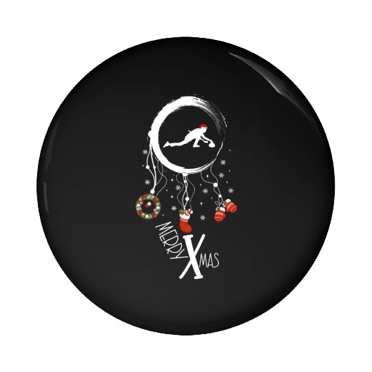 Winter dreamcatcher Christmas Curling Pin Buttons