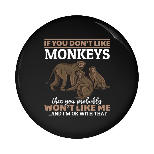 Orangutan Monkey Lover - Chimpanzee Orangutan Monk Pin Buttons