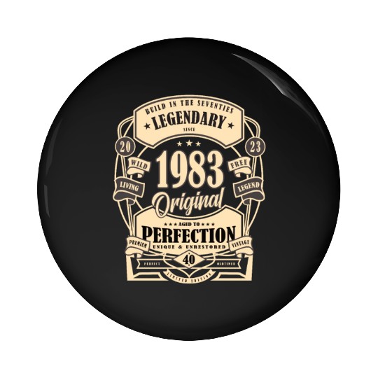 40th Birthday Gift Myth Legend Original present Pin Buttons